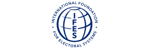 Logo der International Foundation for Electoral Systems (IFES)