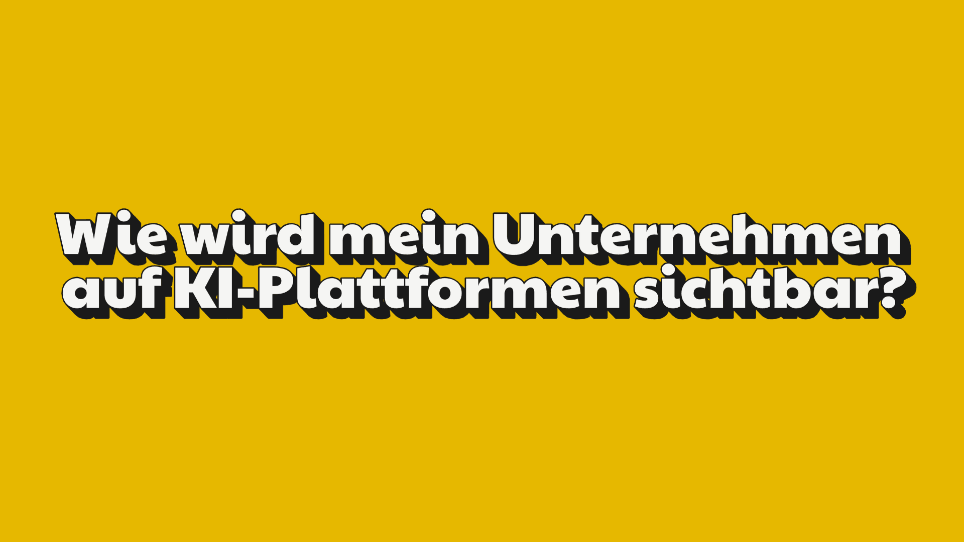 GEO und KI-Sichtbarkeit auf Plattformen wie ChatGPT, Perplexity und Google AI – Unternehmensinhalte optimieren